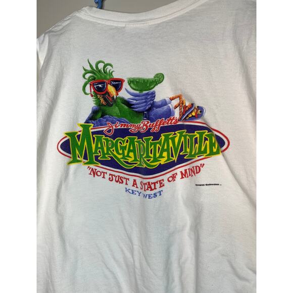 2000s Jimmy Buffett Margaritaville State Of Mind Parrot Heads Tourist Shirt 2XL - Picture 8 of 9